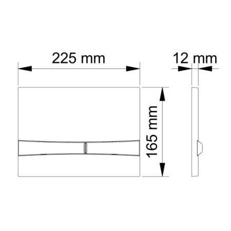 Berges Novum F2 control button for hidden installation systems, matte chrome-3