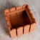 Kashpo wooden 18 × 18 × 14 cm "fence", brown give beautifully
