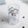 Hair hairpin "owl" rhinestones, silver