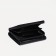 Women's wallet with lightning, black color