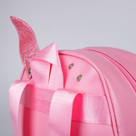 Baby backpack for girls with sparkles "Bunny", Removable elements, 27x23x10 cm-6