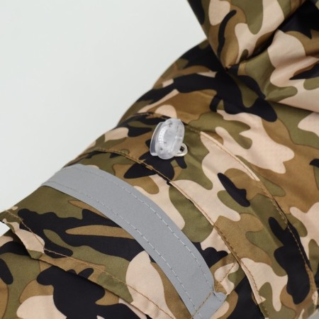 Combiason for dogs, demi -season with a lining, size L (DS 32, OG 48 cm), camouflage-9