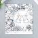 Scrapbooking paper bilateral "bunnies and chicken" density 180 g 15.5x17 cm