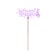 Topper for a cake is wooden to "relatives", color, mix