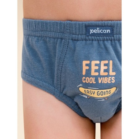Panties for boys, height 110 cm, jeans, blue, 3 pcs-8