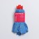 Nozzle for a mop ribbon shade, microfiber, 140 gr, color mix