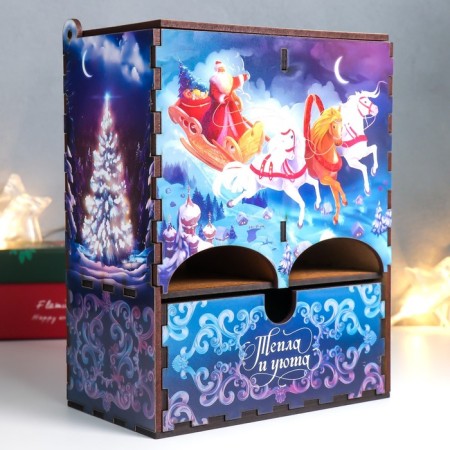 New Year's tea house with a box "Tale" 20x15x8.5 cm-2