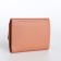 Women's wallet on the button, pink color