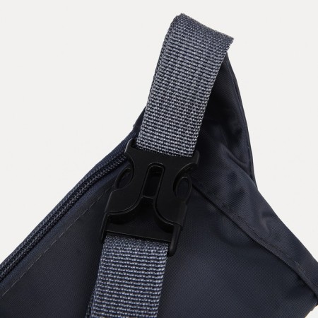 Lightning waist bag, outer pocket, USB connector, dark gray color-3
