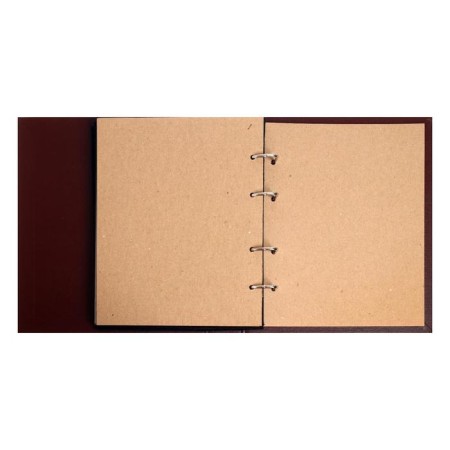 The album is vertical for icons, with sheets on fabric, 230 x 270 mm, boumvinyl, brown-5