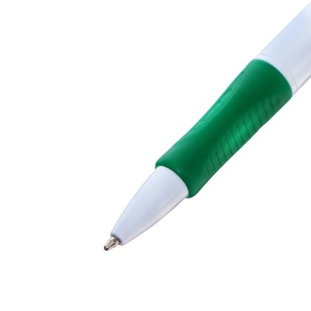 Automatic ball handle, 0.7 mm, blue rod, white case, with a rubber holder-2