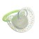 Nipple - dummy silicone orthodontic "cat", from 3 months, with a cap, yellow color