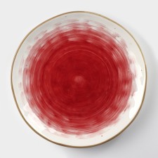 Porcelain shade “Cosmos”, d = 18.5 cm, red color