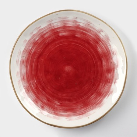 Porcelain shade “Cosmos”, d = 18.5 cm, red color