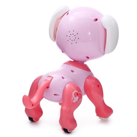 Robot dog “Peteum” WoW TOYS, on the control panel, interactive: sound, light, dancing, on the battery, pink-6