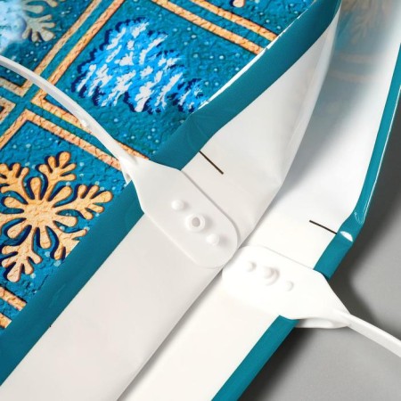 Packet "Turquoise", plastic with a plastic pen, 38 x 35 cm, 90 μm-1