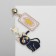 Emall earrings "Moon Prism" Cat, colored in gold