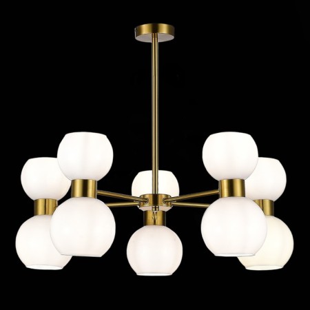 Ceiling EVOLUCE lamp. Sle1138-302-10. Thonet. 10x60 watts, E27, 73x73x47.8 cm, brass color-1