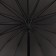 Umbrella - semi -automatic cane "plain", 16 knitting needles, r = 59 cm, black color