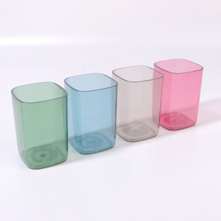 Storage for storage of manicure/cosmetic supplies "brightness", square, 6.5 × 6.5 × 9.5 cm, color mix-4