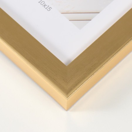 Photo frame plastic Gallery 10x15 cm, 641811 gold (plastic screen)-2