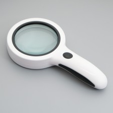 Magnifier 5x, d = 8cm, with backlight, white