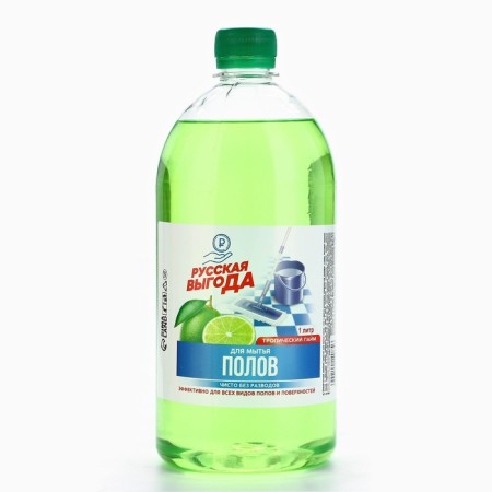 Floors wash, 1000 ml, tropical lime aroma, Russian benefit