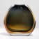 Vase for Arcana flowers made of transparent colored glass 28 x 23 x 9 cm