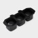 Form for the ice “Square”, silicone, 21.5 × 9.5 × 5 cm, 3 cells (5.2x4.8 cm), black color is black