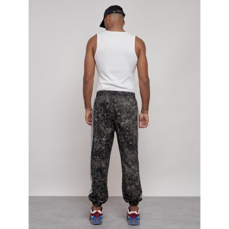 Joggers male, size 50, black color-3