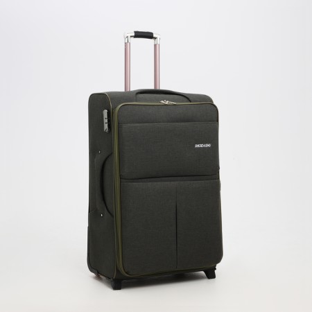 Big suitcase 28 ", lightning department, code castle, 3 wheels, 2 outer pockets, khaki color-1