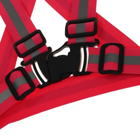 Signal vest, reflecting with adjustable size, pink-2