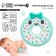 Silicone teething for teeth "Donut", turquoise color, crumb I