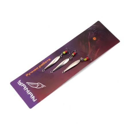 Vertical "Yaman" Malek with a tee, size 28 mm, 1.3 g, color nickel-4