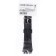 20 mm watch strap, silicone, L-23 cm, black