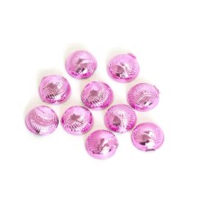 Plastic design TNL, round, fuchsia, 10 pcs