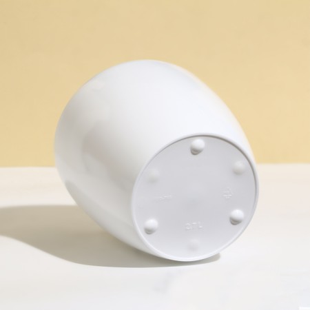 Flower pot, d = 17 cm, 2.7 l, plastic, white-1