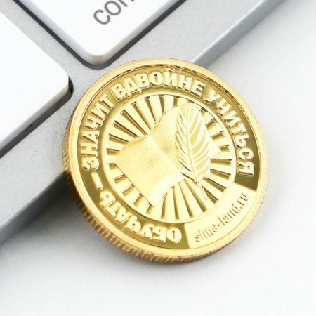Coin set and icon "Teacher", 7.5 x 10 cm-2