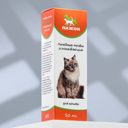 Therapeutic herbs "Pigger" soothing, for cats, 50 ml-3