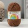 School yarn 100% acrylic 150m/50g (377-coffee)