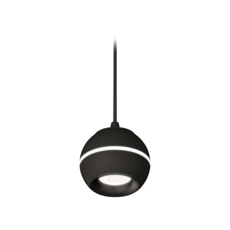 A set of suspended lamp with additional backlight Ambrella Light, Techno, XP1102001, GU5.3, Black Black Sand Color
