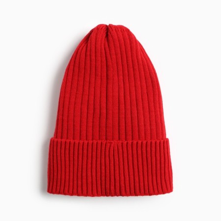 Children's hat Minaku with a lapel of Rr. 56-58, col. red-2