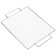 Ground grill Universal Maclay, 36x24 cm, chrome steel, for barbecue