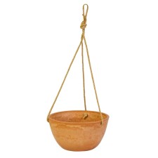 Kashpo for flowers suspended, 4l new terracotta 25.5x25.5x12.7cm