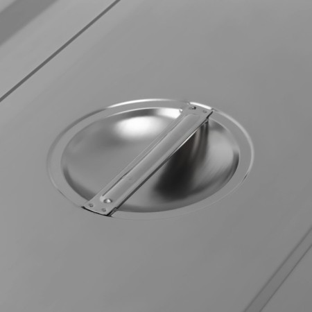 A stainless steel cover to gastro power 1/1, 53 × 32.5 cm, thickness 0.8 mm-1
