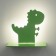 Bra "dinosaur" LED 24W green 35x30 cm