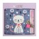 Notebook with a pen and a lock A5, a gift box, 45 sheets, in a ruler, on a crest, mix