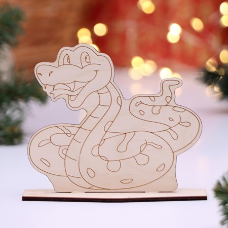 Decorative stand "Snake 2025", 12.5 x 10.5 x 5 cm