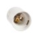 Suspension cartridge, e27, with a terminal block, white