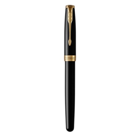 Parker Sonnet Core T530 Lacquer Black GT 0.5 mm, stainless steel case, black ink (1931496)-2